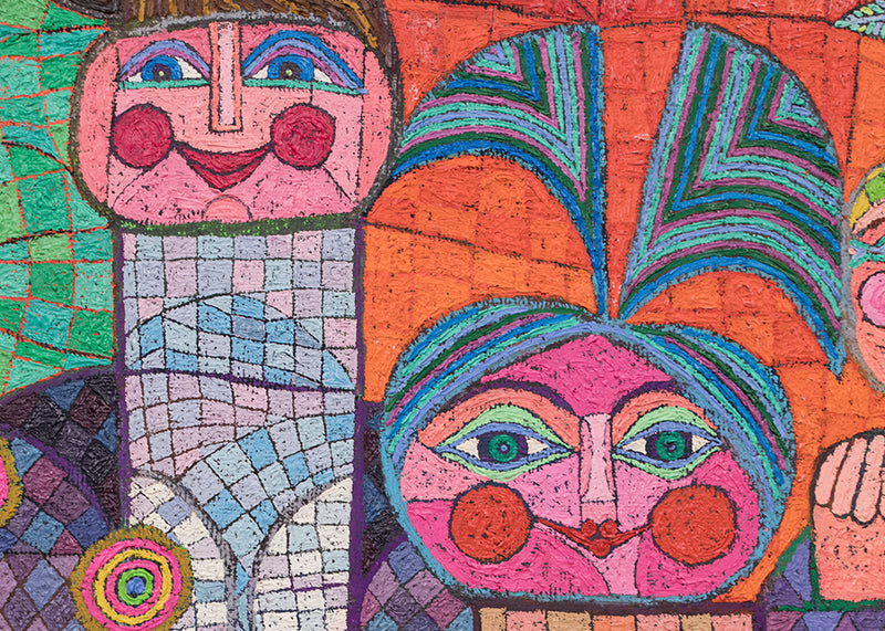 Three Little Maids (Three Abstract Women), Painting, 1987
