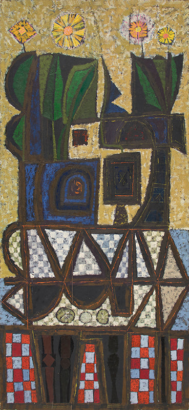 Edward Marecak (1919-1993) artwork for sale. Still Life (Flowers on Table), Painting, 1960, Denver, Colorado, Art Gallery)