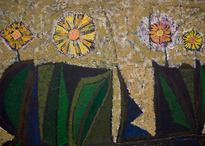 Still Life (Flowers on Table), Painting, 1960