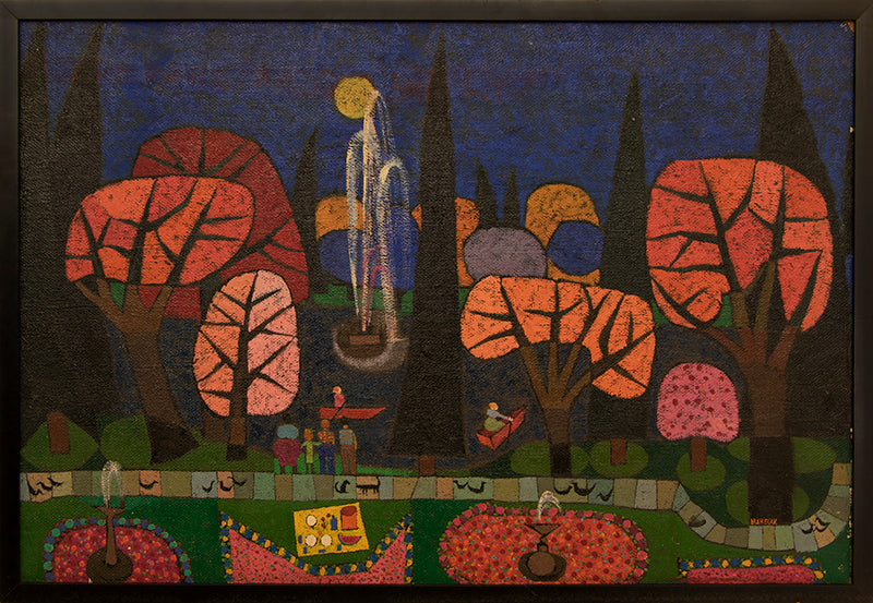 Garfield Park Band Concert (Cleveland), Painting, 1970