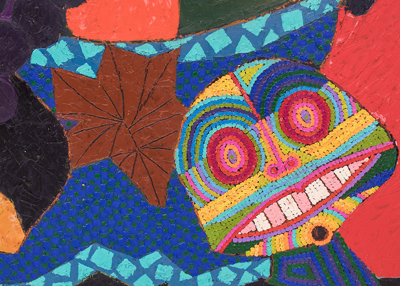 Still Life (with Fruit and Mask), Painting, 1982