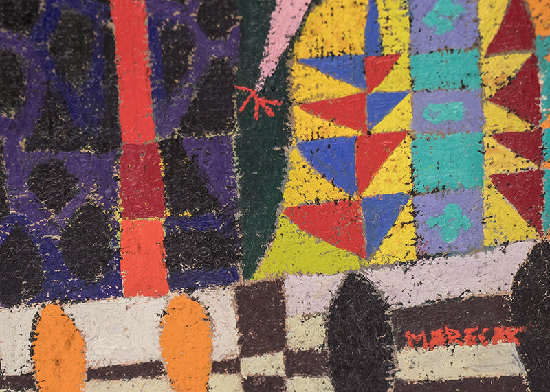 Seven Wise and Foolish Virgins (Fourteen Women), Painting, 1960