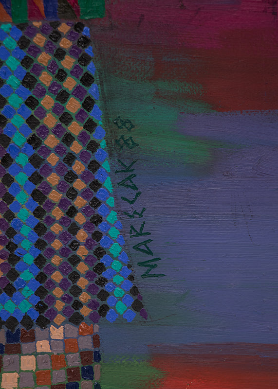 The Fates in an Upside Down World, Painting, 1988