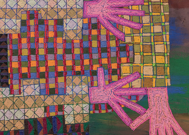 The Fates in an Upside Down World, Painting, 1988