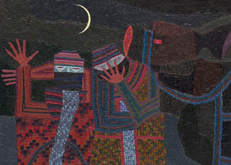 The Joke (Figures Laughing), Painting, circa 1980