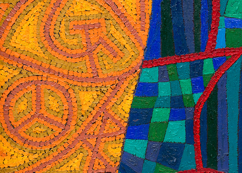 Sybils Telling Cosmic Jokes On Mankind (Two Women), Painting, 1980