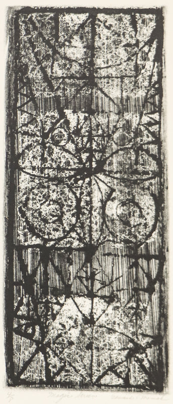 Edward Marecak (1919-1993) artwork for sale. Magic Screen (Black and White Abstract), Print, Denver, Colorado, Art Gallery)