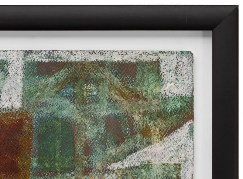 Castle of the Winter Witch (Abstract in White, Brown, Ochre, and Blue), Drawing, 1965