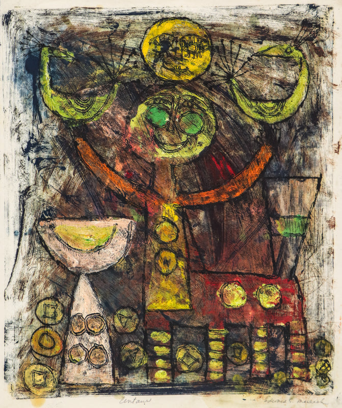 Edward Marecak (1919-1993) artwork for sale. Centaur, Painting, 1960, Denver, Colorado, Art Gallery)