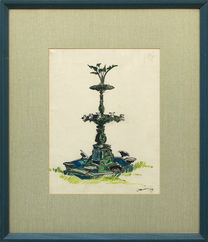 Untitled (Green Fountain), Painting, 1939