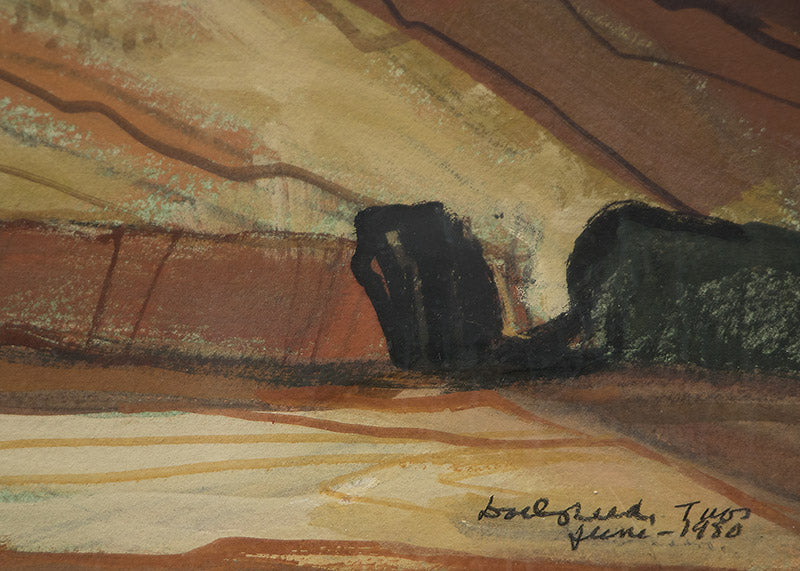 Spring Storm (Nighttime Mountain Landscape), Painting, 1980