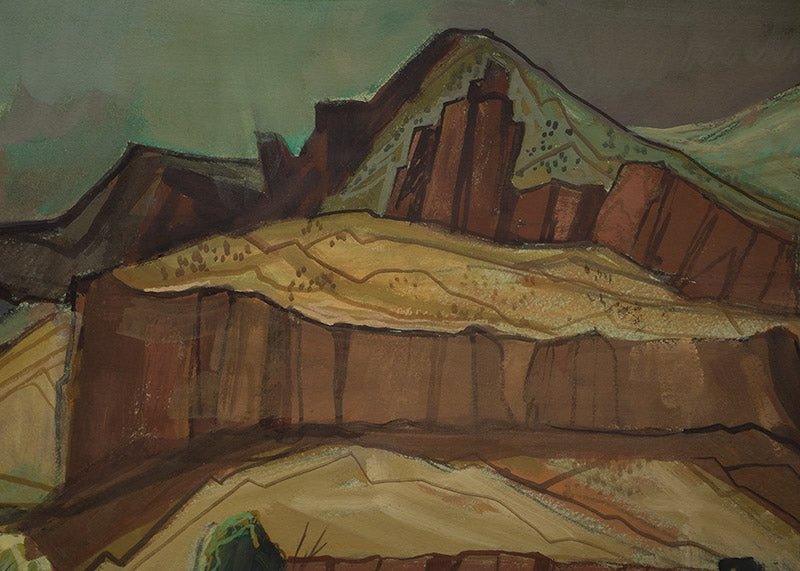 Spring Storm (Nighttime Mountain Landscape), Painting, 1980