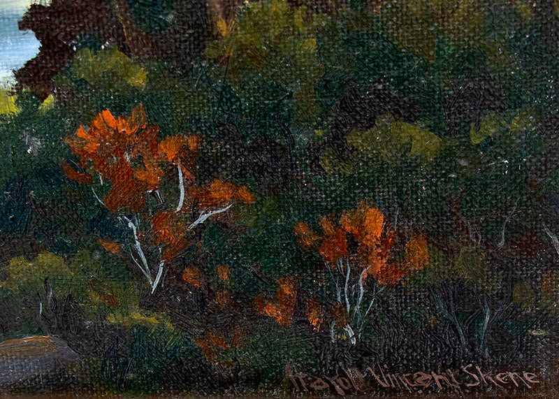 Little Bear (Landscape with Lake and Mountains), Painting, 1959