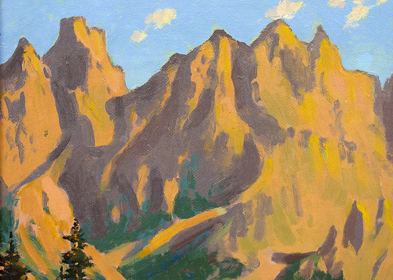 Little Bear (Landscape with Lake and Mountains), Painting, 1959