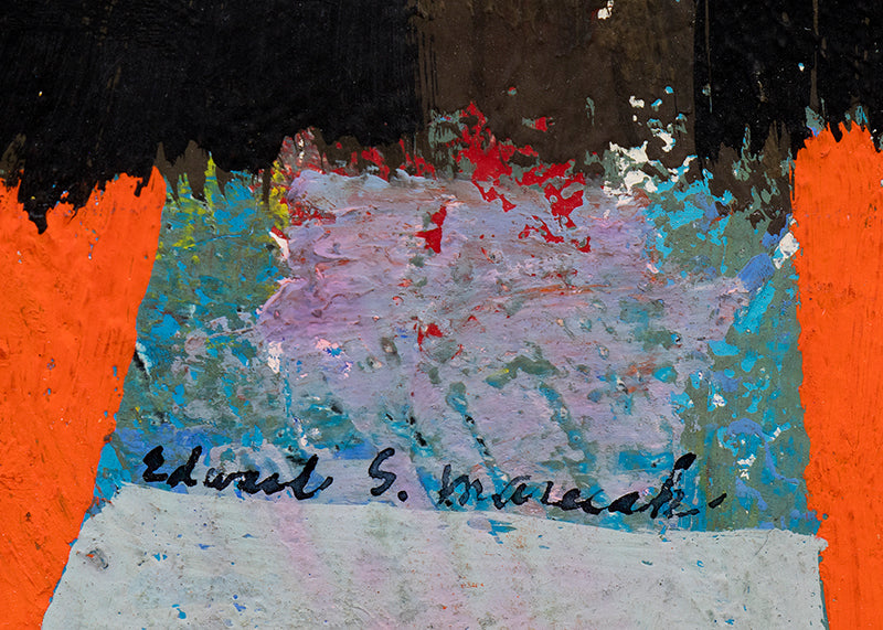 Half Past Twelve (Two Abstract Figures), Painting, 1950