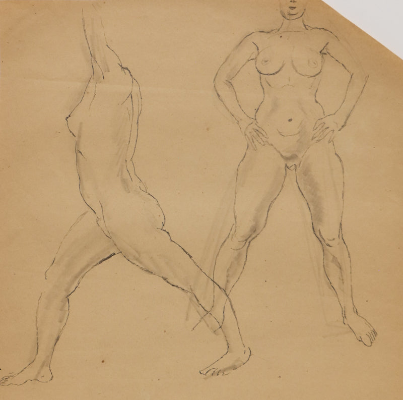 Edward Marecak (1919-1993) artwork for sale. Untitled (Figure Study), Drawing, Denver, Colorado, Art Gallery)