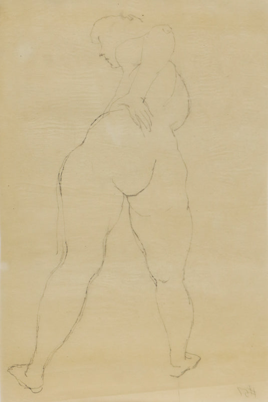 Edward Marecak (1919-1993) artwork for sale. Untitled (Nude Female Figure), Drawing, Denver, Colorado, Art Gallery)
