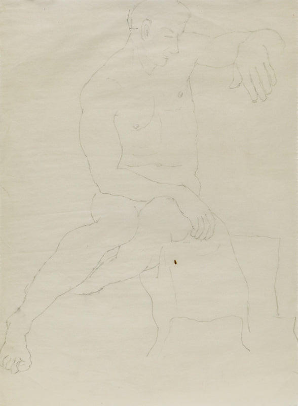 Edward Marecak (1919-1993) artwork for sale. Untitled (Study of a Male Figure), Drawing, Denver, Colorado, Art Gallery)