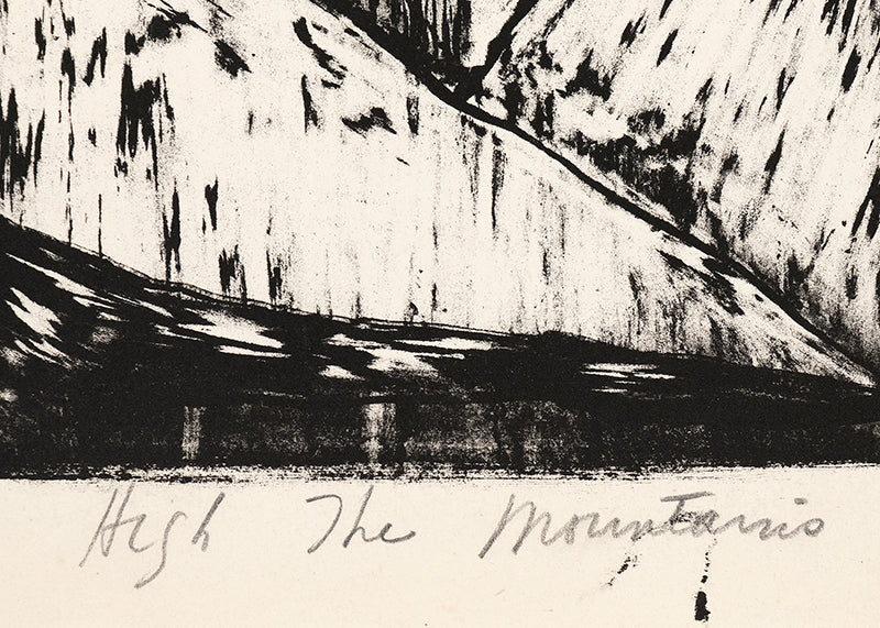 High in the Mountains (Abstract Mountains), Print