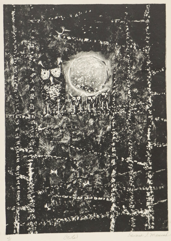 Edward Marecak (1919-1993) artwork for sale. Owls, Print, circa 1940-1970, Denver, Colorado, Art Gallery)