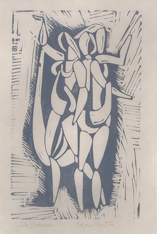 Edgar Britton (1901-1982) artwork for sale. The Dancer (Abstracted Figures), Print, Denver, Colorado, Art Gallery)
