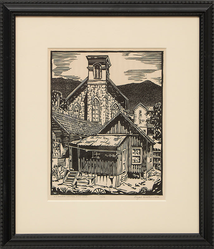 Old Church, Central City Colorado (12/50), Print, 1934