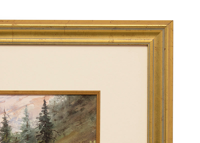 Untitled (Mountain River), Painting, circa 1915