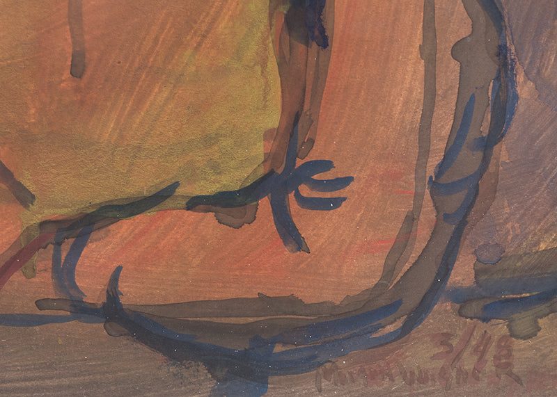 Ranchers (Three Figures), Painting, 1948