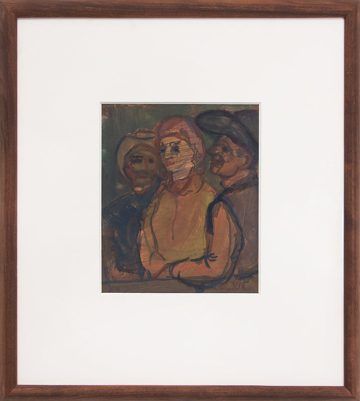 Ranchers (Three Figures), Painting, 1948