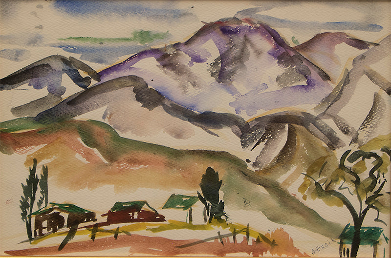 Anna Essick (1906-1977) artwork for sale. Untitled (Mountain Landscape), Painting, circa 1935, Denver, Colorado, Art Gallery)