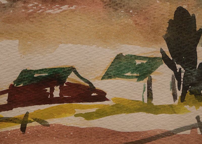 Untitled (Mountain Landscape), Painting, circa 1935