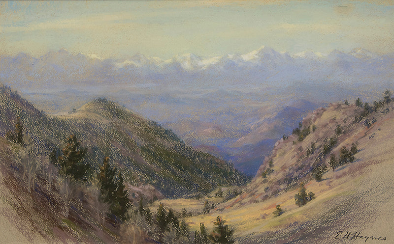 Elsie Haynes (1881-1963) artwork for sale. Sangre de Cristos (Mountain Range, Southern Colorado), Drawing, circa 1930-1950, Denver, Colorado, Art Gallery)