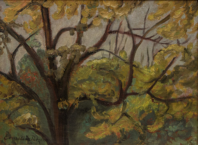 Ernestine Parsons (1884-1967) artwork for sale. Untitled (Autumn Trees), Painting, circa 1930, Denver, Colorado, Art Gallery)