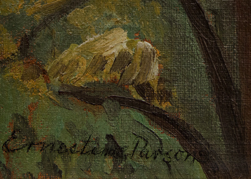 Untitled (Autumn Trees), Painting, circa 1930