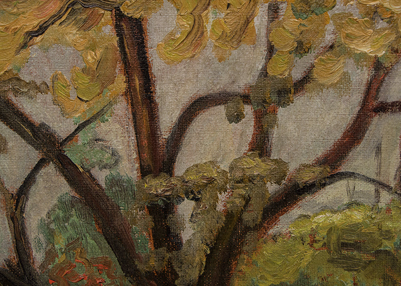 Untitled (Autumn Trees), Painting, circa 1930