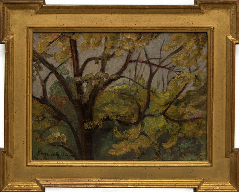 Untitled (Autumn Trees), Painting, circa 1930