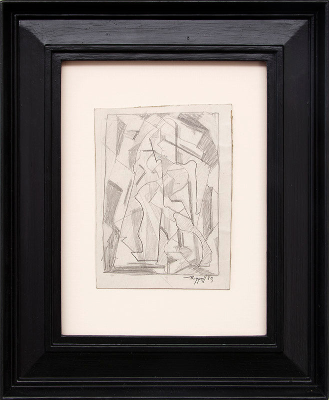 Untitled Abstract (Study for Sacred Family), Drawing, 1950