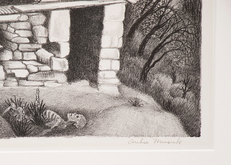 Prospector's Cabin (Mountain Cabin), Print, circa 1937
