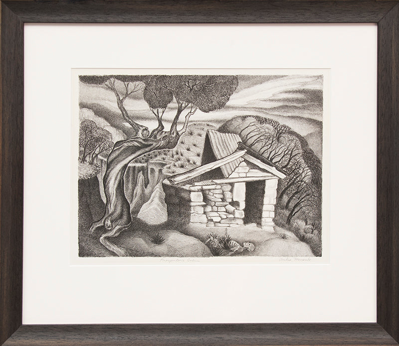 Prospector's Cabin (Mountain Cabin), Print, circa 1937