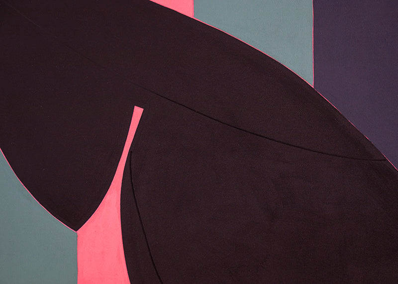 Somethin' Stupid (Abstract with Three Black Polygons), Painting, 1988