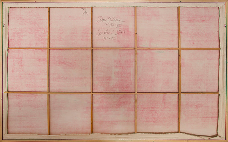 Somethin' Stupid (Abstract with Three Black Polygons), Painting, 1988