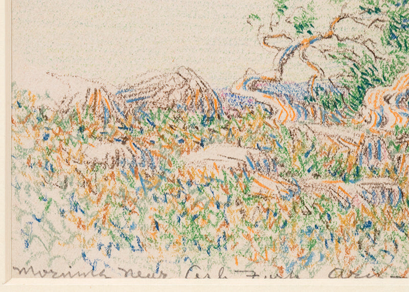 Morning Near Arizona (Desert Landscape), Drawing, 1888