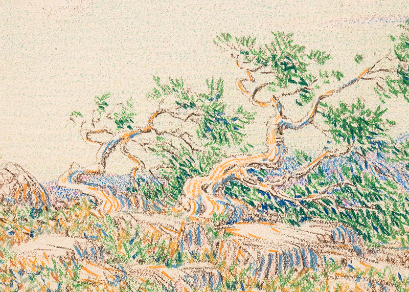 Morning Near Arizona (Desert Landscape), Drawing, 1888