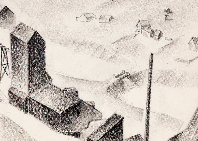 Mining Town, Colorado, Painting, circa 1932