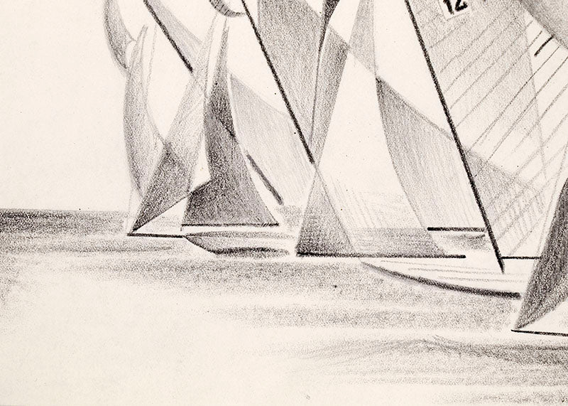 Boat Races (12), Painting, circa 1932-1936