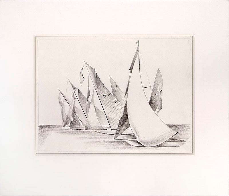 Boat Races (12), Painting, circa 1932-1936