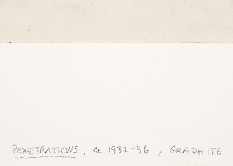 Penetrations (Sailboats), Drawing, circa 1932-1936