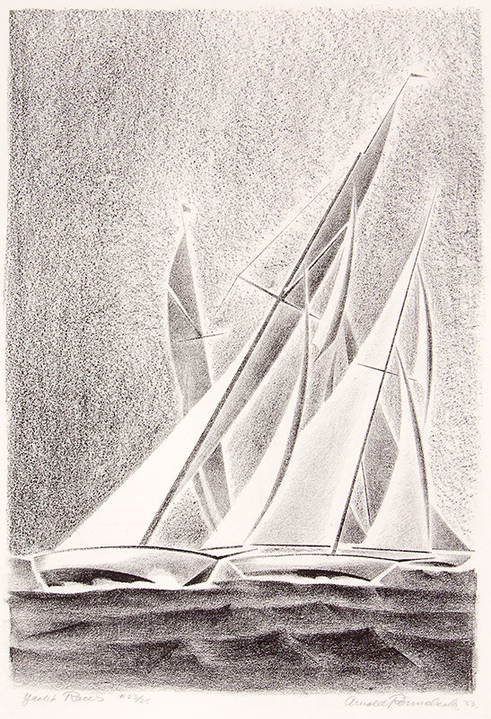 Arnold Ronnebeck (1885-1947) artwork for sale. Yacht Races (Grand Lake, Colorado); 23 of 25, Print, 1933, Denver, Colorado, Art Gallery)