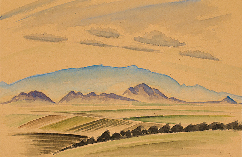 Arnold Ronnebeck (1885-1947) artwork for sale. Sandia Mountains, New Mexico, Painting, circa 1927, Denver, Colorado, Art Gallery)