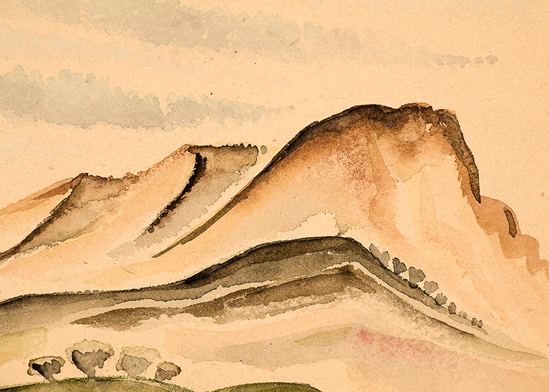 New Mexico Hills, Painting, circa 1927